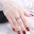 thumbnail image 6 of Jewelry VerPetridure Love Ring Sweet Open Copper Inlaid Zircon Index Finger Small Fresh Zircon Inlaid, 6 of 7