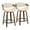 Multi-color, variant on LumiSource Beige Curvini 24" Fixed-Height Counter Stool - Set of 2