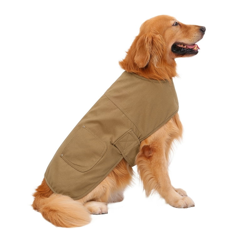 Canvas top dog coat