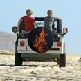 thumbnail image 6 of Premium Oxford Cloth Tire Cover - Raging Fire Universal Fit Spare Wheel Protector for SUV, Truck, RV - Weather-Resistant, Dustproof, and UV Protection - Easy Installation - Ideal for Outdoor Use, 6 of 10