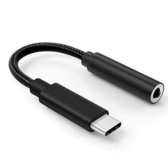 [Latest 2020] USB-C to 3.5 mm Headphone Jack Adapter, USB Type C Audio Aux Converter Cable Cord Compatible with Pixel 4 3 2 XL,Galaxy S20 Ultra Z Flip S20  Note 20/10/S10/S9 Plus/Pro(Black)