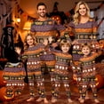 thumbnail image 7 of Matching Family Halloween Sleepwear Set Graphic Ghost and Pumpkin Print Long Sleeve Top and Pants Holiday Loungewear, 7 of 7