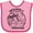 Pink and Red, variant on Inktastic Summer Vacation Mode Naples Beach Florida Boys or Girls Baby Bib