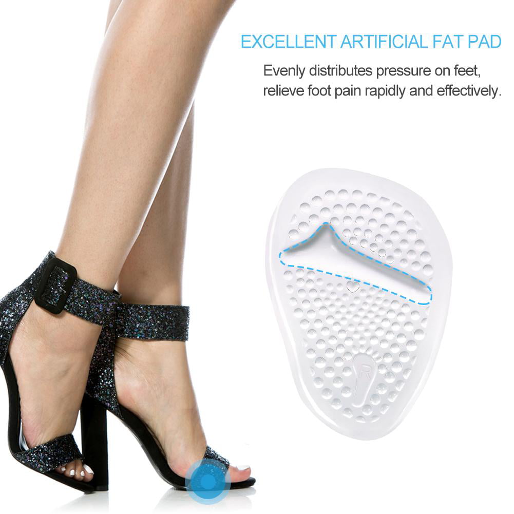 Foot Pain Relief Cushions 3 Pairs Metarsal Relieves Pressure Metatarsal Pads for Women High Heel Inserts Beige Comfort Soft Gel Forefoot Massage Cushion & Non Slip Shoes Ball of Foot Cushions 