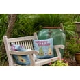 thumbnail image 6 of 20" x 20" Simply Daisy Hoppy Easter Indoor/Outdoor Pillow, Lighter than Air Blue Qty 1, 6 of 6