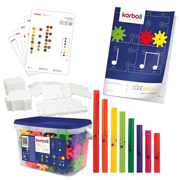 KORBO Outils Pédagogiques Innovants pour Codage de Musique - Blocs Créatifs à Vapeur pour Enseignants et Parents Apprentissage Précoce Fournitures Scolaires