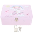thumbnail image 1 of SHISUYAN Boîte de Rangement Décorative en Fer-Blanc avec Serrure, 1 of 8