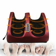 Foot Massager Machine with Heat, Shiatsu Foot Calf Massager for Plantar Fasciitis and Neuropathy, with Deep Kneading, Increases Blood Flow Circulation