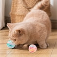 thumbnail image 4 of Cat Toy Ball with Bell Sound Interactive Colorful Hollow Lightweight Rolling Toy for Indoor Play Boredom Stimulation Perfect for Kittens Adult Cats Engaging Pet Accessory 3Inch Size Green, 4 of 5