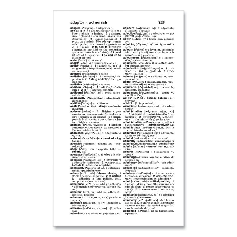 Spanish-English Dictionary, Paperback, 928 Pages Spanish-English Dictionary, Paperback, 928 Pages