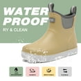 thumbnail image 3 of Lcamaw Kids Rain Boots Waterproof Rubber Boots Boys Girls Non-Slip High-Performance Ankle Deck Boot Traction Child Mud Booties for Boating, Camping, Farming & Outdoor Garden School Play Footwear, 3 of 7
