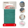 thumbnail image 2 of Miles Elastic Braided Flat Elastic, Braided Elastic, Strong Elastic, Elastic Sewing 1/4" (6,35 mm) by 5,46 Yards(5 Meter) | Strong Elastic/Machine Washable and Dryable | Oeko-TEX certificated | Aqua, 2 of 3