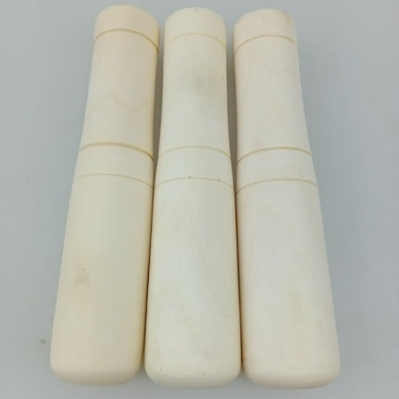 

2pcs Wood Pestle Grinding Rod Convenient Chinese Medicine Grinder Food Masher Pestle