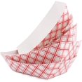 thumbnail image 1 of 100 Pack Disposable Paper Food Tray Serving Boat, 1 of 4
