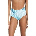 thumbnail image 3 of L Space Womens Portia Gingham High Waist Bikini Swim Bottom, 3 of 5