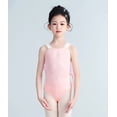 thumbnail image 5 of Baby Girl Romper Comfortable Solid Sleeveless Square Neck Girls Strap Dance Jumpsuit Kids Stage Training Performance Outfit, 5 of 8