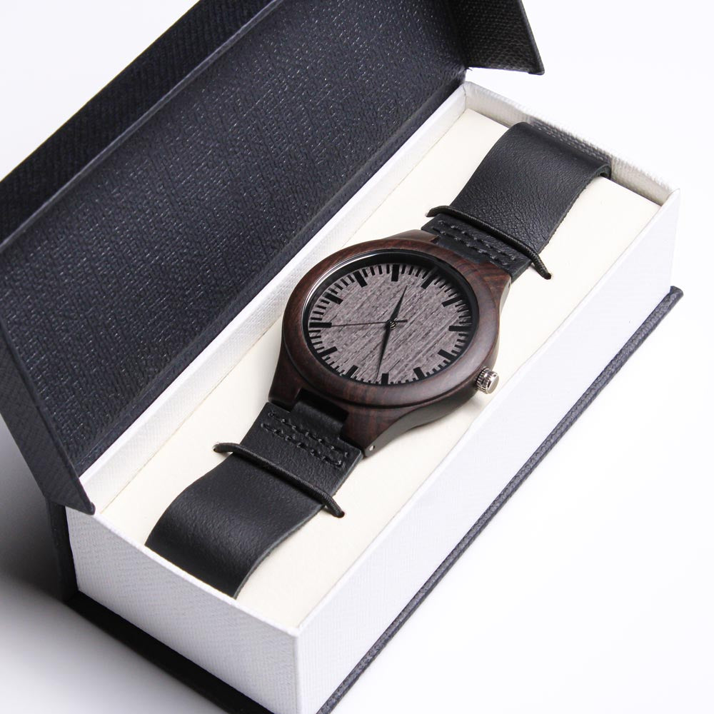 wooden father's day watch