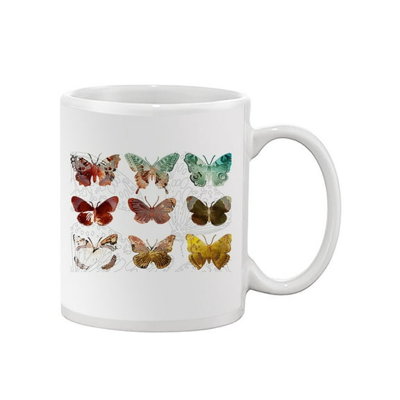 A Set Of Butterflies. Mug - Sisa Jasper Designs,