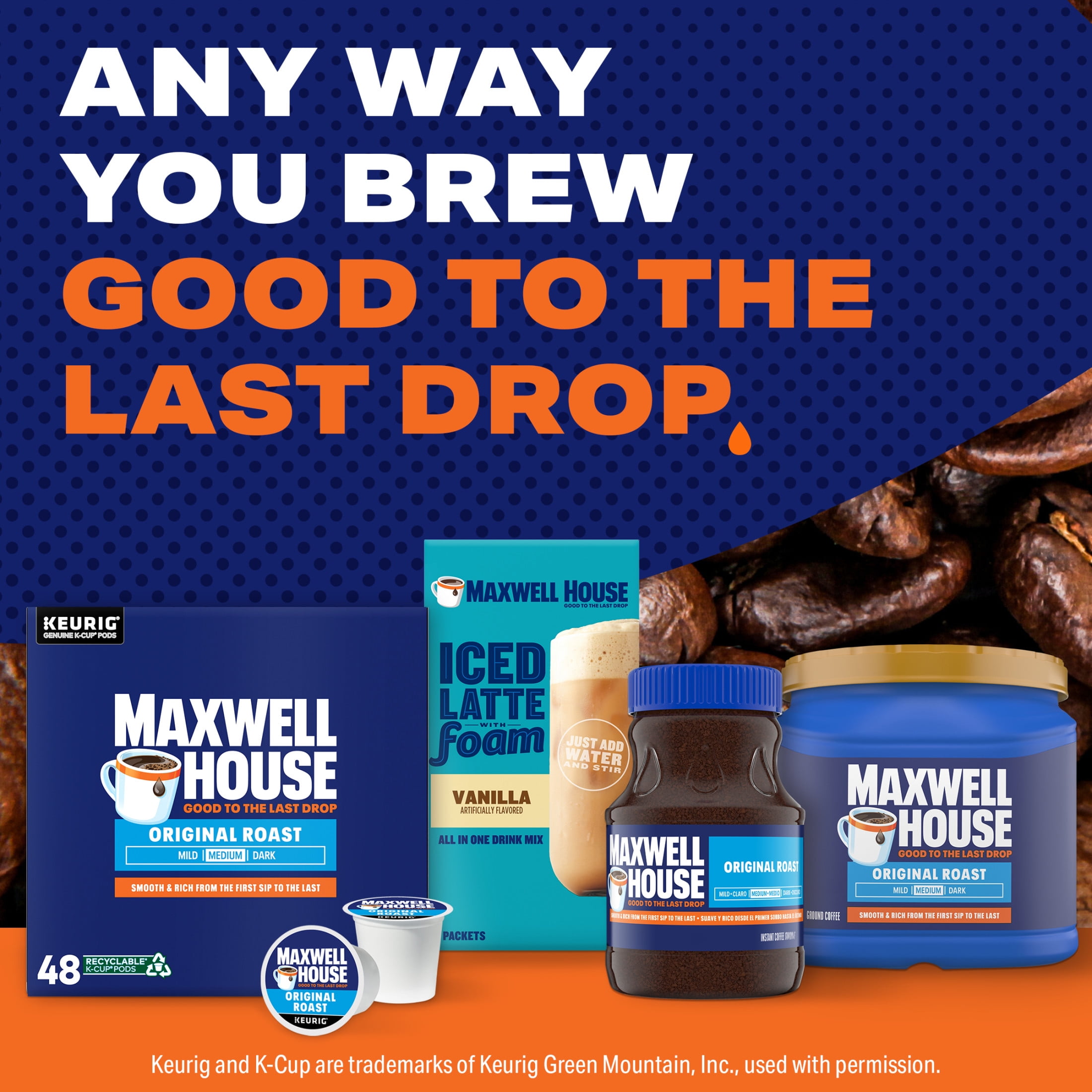 Maxwell House Original Roast Medium Roast Ground Coffee, 100 Maxwell House Original Roast Medium Roast Ground Coffee, 100