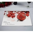 thumbnail image 2 of PKQWTM Red christmas ornaments with star Kitchen Dining Table Mats Placemats Size 12x18 Inches, Set of 2 Pieces, 2 of 2
