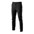 thumbnail image 4 of CONZONE Men's Suit Pants Slim Fit Dress Pants for Men Trendy Buttons Solid Casual Formal Business Pant With Pockets, 4 of 4