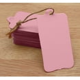 thumbnail image 3 of 100 Pcs Rectangular Shape Tag Bonbonniere Wedding Favor Hang Tags Gift With Free Natural Jute Twine - Colors Available, 3 of 7