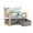 Natural-Gray, variant on Hironpal Wooden 4-Tier Mini Kids Bookshelf,12" Montessori Toddler Bookcase for Nursery, Kids Rooms,Natural