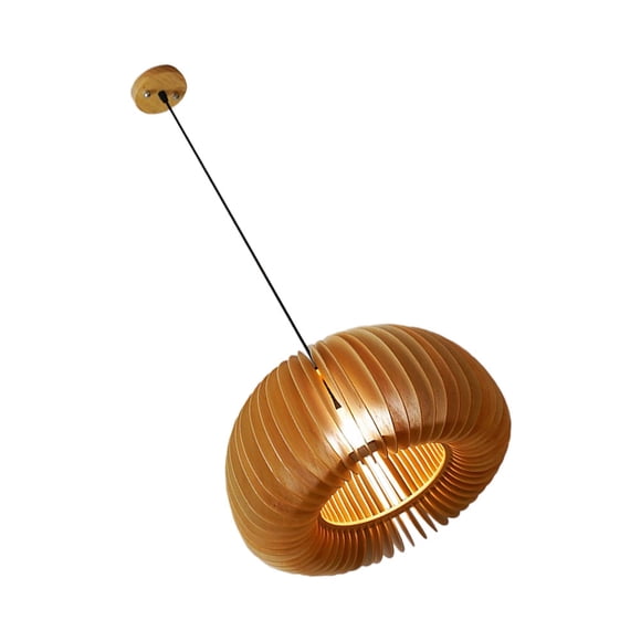 RUNROTOO 1Pc Single Head Chandelier Yellow Simple Design Rustic Light Fixture