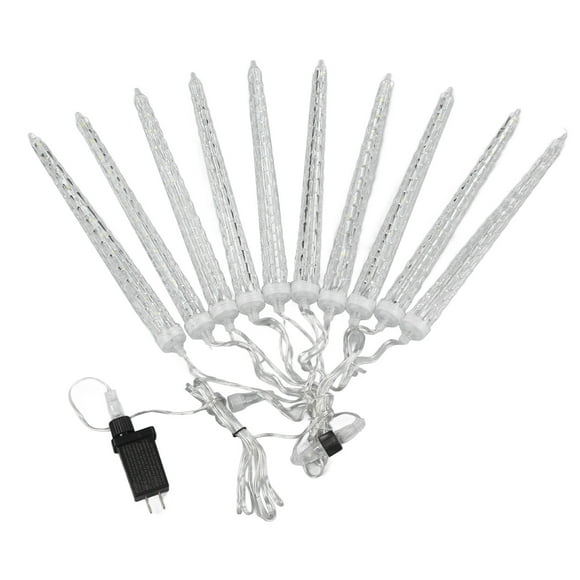 Meteor Shower Lights, 7V Christmas Icicle Lights 4W US Plug 120V 6.6ft  For Weddings White Light,Colorful Light