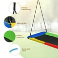 thumbnail image 7 of Infans 700lb Giant 60" Platform Tree Swing Outdoor w/ 2 Hanging Straps Colorful, 7 of 7