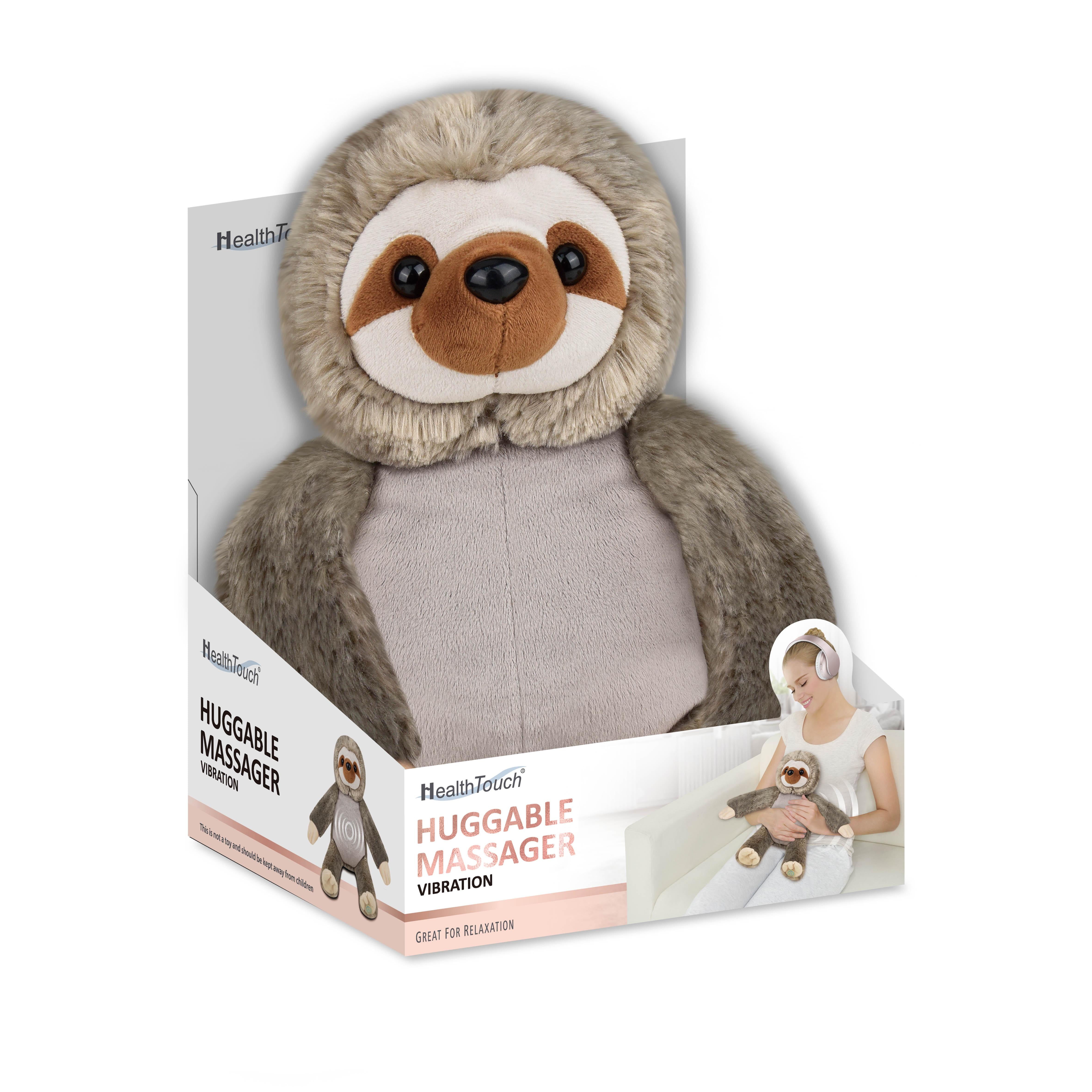 2 pack) Health Touch Huggable Massaging Massager Gift with Relaxing  Vibration - Sloth - Walmart.com