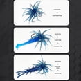 thumbnail image 2 of BARMOTU 6Pcs Sea Urchin Bait, Realistic Fuzzy Dice Fishing Lure for Bass & Perch, Floating TPR Swimbait with Reflective Stars, 6 Colors Artificial Worm Bait for Saltwater & Freshwater, 2 of 12