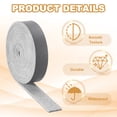 thumbnail image 3 of Uxcell Flat Leather Strap, Length PU Leather Strip Single Sided String Cord Strip for Crafts Necklace Bracelets Dark Grey 3/8", 3 of 7