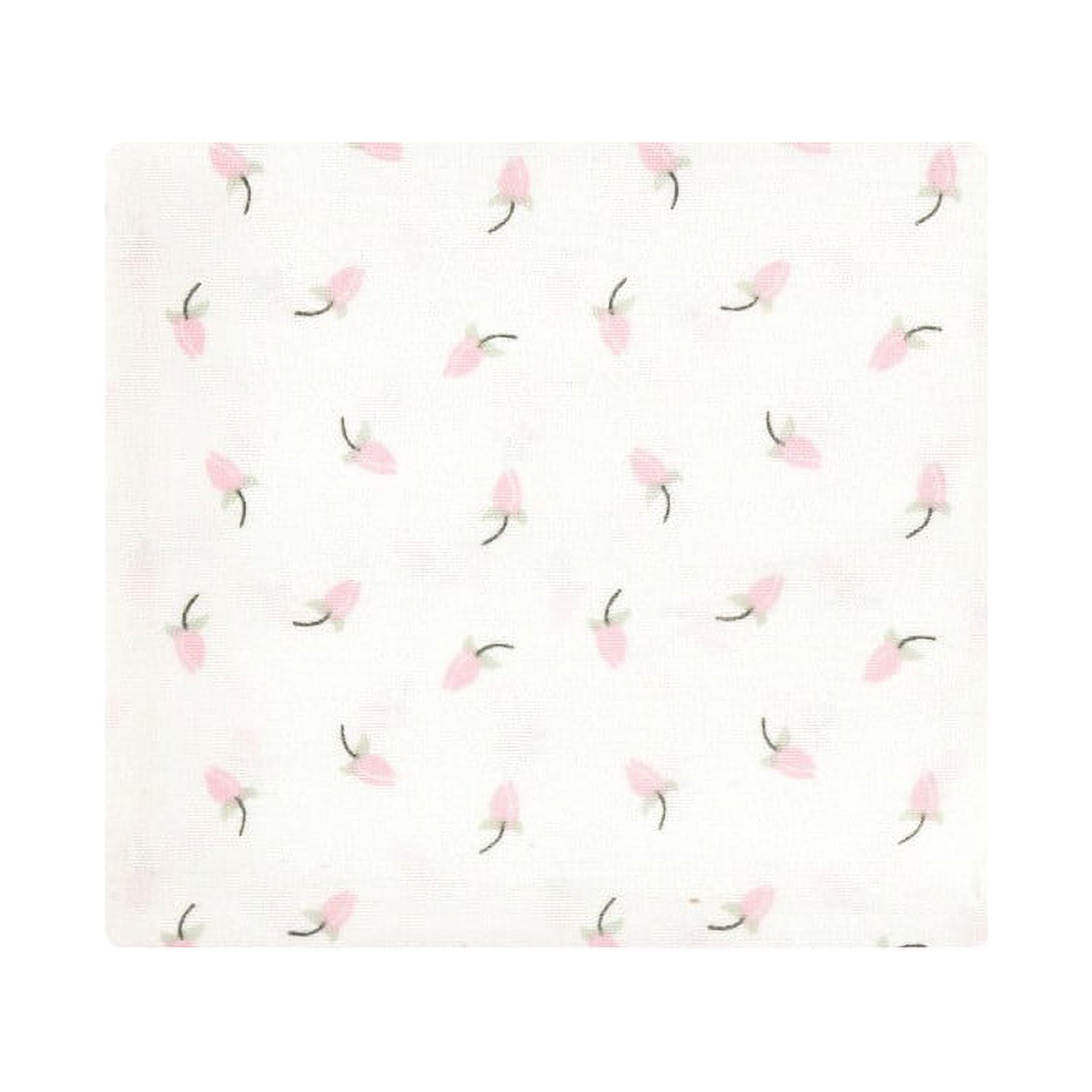 Hudson Baby Infant Girl Cotton Flannel Receiving Blankets Bundle, Blush Rose, One Size