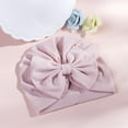 thumbnail image 2 of Baby Turban Knot Hats Newborn Infant Toddler Hospital Hat Cotton Head Wrap (0-12 Months), 2 of 4