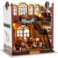 thumbnail image 1 of DIY Book Nook Kit with LED Light 3D Wooden Puzzle Bookend Kit Creative Booknook Bookshelf Insert Exquisite Bookend Model Kit, 1 of 8