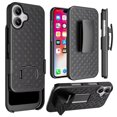 thumbnail image 6 of Case Belt Clip Holster for iPhone 16 - Swivel Cover Kickstand Armor Combo Drop-Proof, 6 of 6