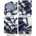 thumbnail image 5 of COOFANDY Men's Flannel Shirts Long Sleeve Cotton Plaid Shirt Jacket Casual Button Down Shirt with Pockets, 5 of 6