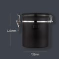 thumbnail image 3 of Tarro de café sellado creativo de 1,2 l para café, ideal para bar, cafetería y hogar. Noble negro, 3 of 9