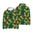 thumbnail image 6 of Bingfone Pineapples with Palm Leaves Men's Drawstring Hoodie Long Sleeve Pocket Sweatshirts-XX-Large, 6 of 6