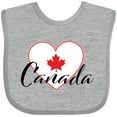 thumbnail image 3 of Inktastic Canada-heart and maple leaf Boys or Girls Baby Bib, 3 of 4