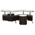 thumbnail image 3 of Buckley 3-piece Coffee Table and Stools Set Cappuccino, 3 of 9