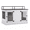 Light Grey, variant on MCombo 57'' Double Dog Crate Furniture with Secure Dual Lock, TV Stand, Light Grey