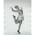 thumbnail image 2 of Portrait of a young woman standing on one leg Poster Print (24 x 36), 2 of 4