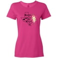 thumbnail image 3 of Inktastic Texas Home is Where the Heart is with Watercolor Floral Women's T-Shirt, 3 of 5