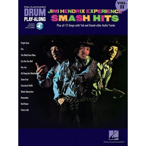 Hal Leonard Drum Play-Along: Jimi Hendrix Experience - Smash Hits - Drum Play-Along Volume 11 Book/Online Audio (Other)