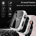 thumbnail image 2 of Compatible pour Apple Watch Étui 44mm avec Protecteur d'Écran, (2 Pack) Étui de Protection Intégrale pour iWatch Série 5/4, Noir/argent, 2 of 5