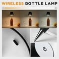 thumbnail image 2 of SHILIU-Wireless Bottle Lamp, 2024 New LED Wine Bottle Lamp, 3 Color Wireless Bottle Table Lamp,Cute Embed Touch Control Portable Rechargeable Desk Lamp for Living/Bedroom/Bar (White, 1 Pcs), 2 of 4