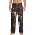 thumbnail image 2 of Lsque Vintage Floral Vase A Print Men's Pajama Pants, Lounge Pant - Comfortable Home Wear,Elastic Waistband, Stylish Design-Small, 2 of 9