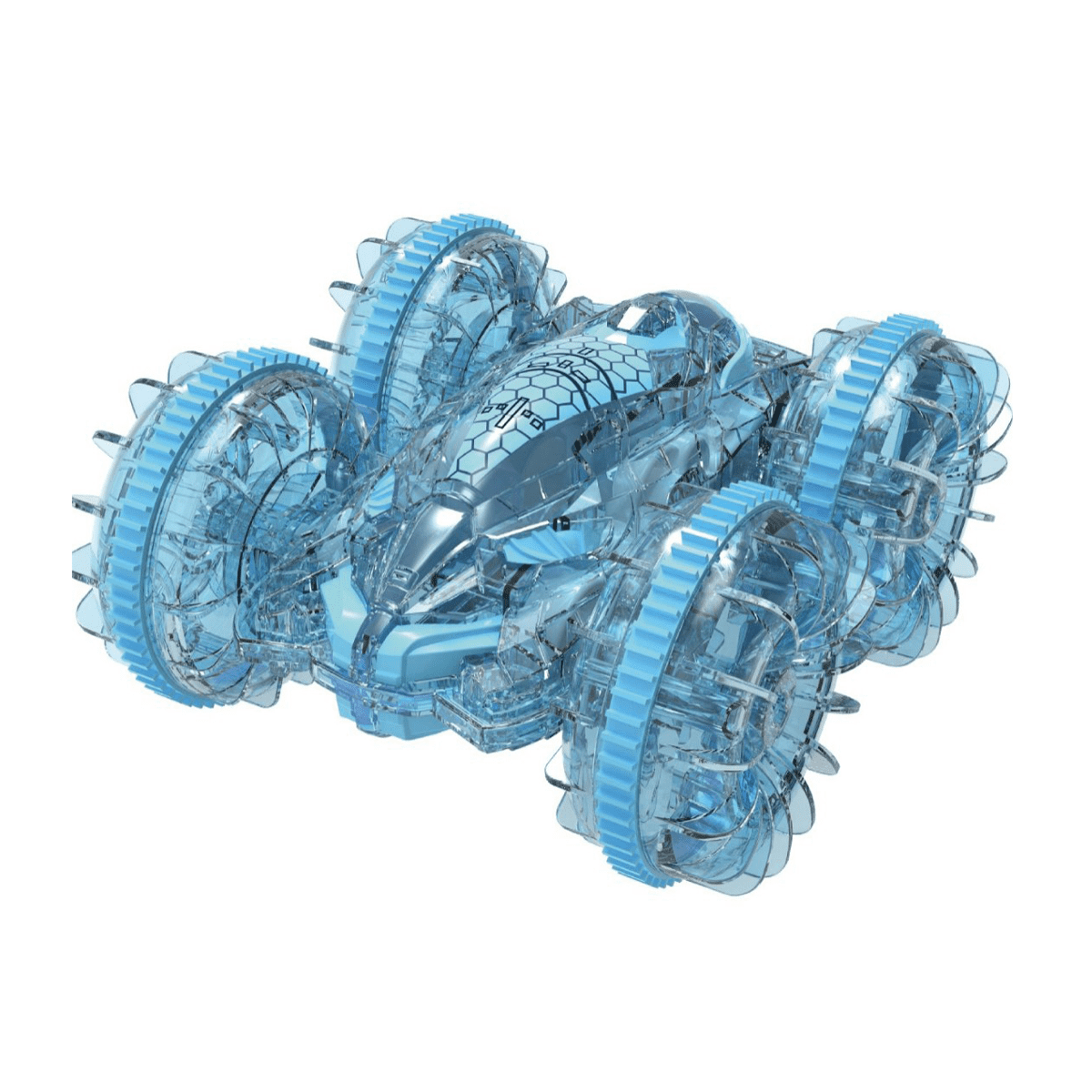 Shark Amphibious Stunt Waterproof Light Remote Control Car,Magnetically Controlled RC Car